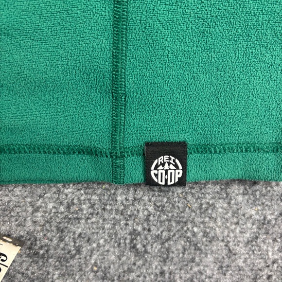 REI COOP Men’s Green 1/4 Zip Lightweight Fleece Pullover size: Small - Picture 3 of 9